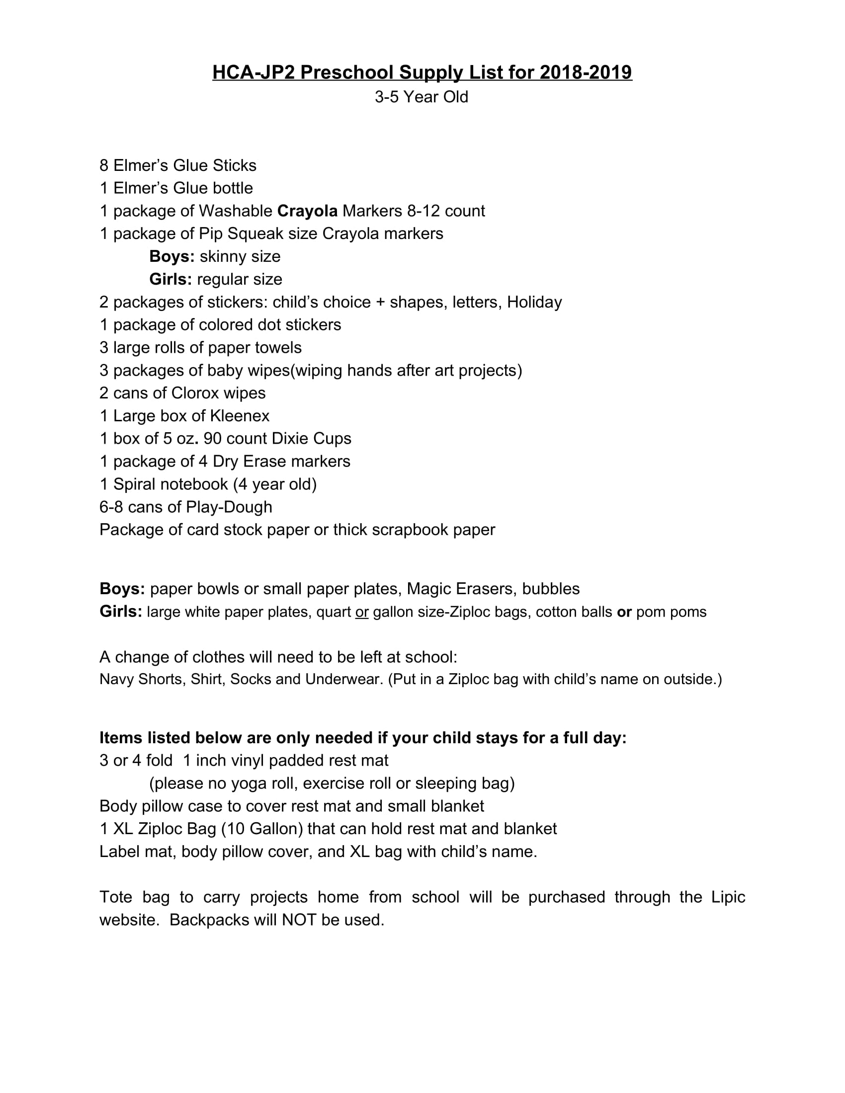 holy cross academy preschool supply lists preschool teacher supply list